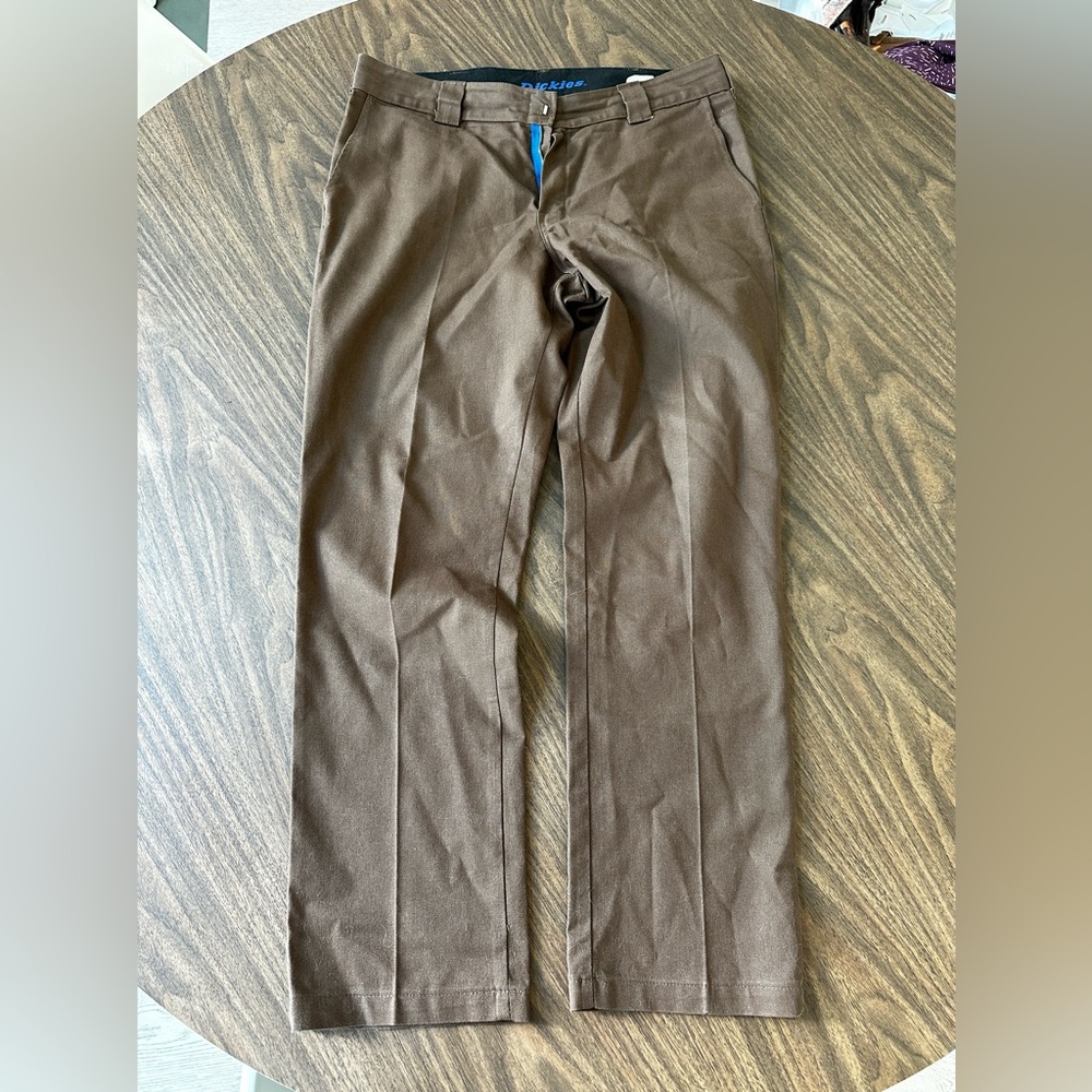 Men’s Dickies brown slim taper pants